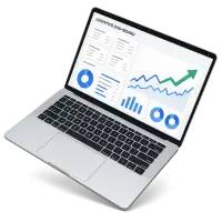 Laptop z otwartym oprogramowaniem spedytora